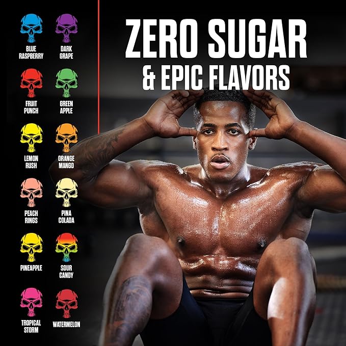 JNX SPORTS The Curse! Pre Workout Powder for Men & Women, Caffeine, Beta-Alanine, Creatine, L-Citrulline, 30 Servings, Cherry Limeade Flavor – Boost Energy, Strength & Focus