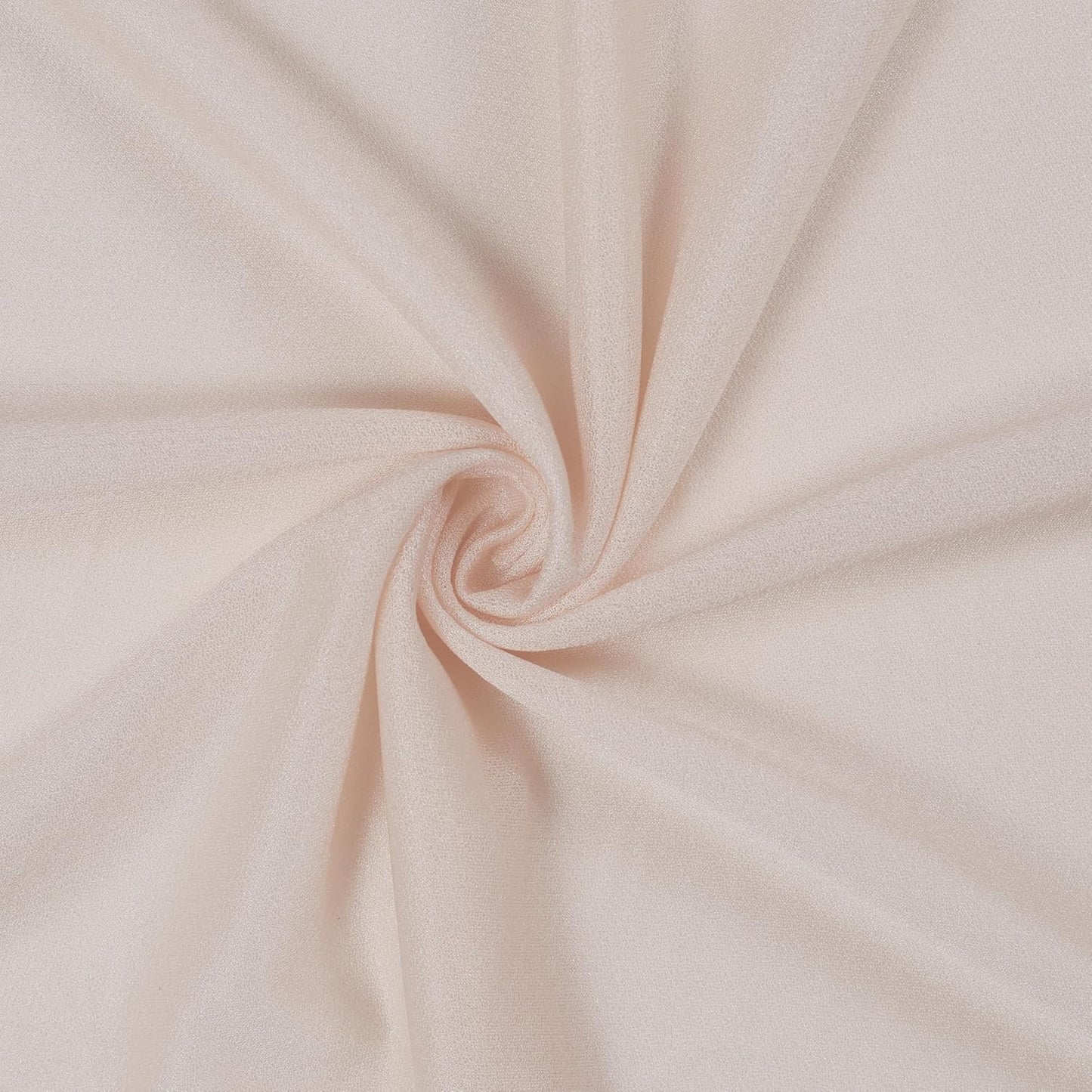 VDS Pack of 1 Panel (30 Inch X 50 Feet) Wedding Arch Draping Fabric Sheer Chiffon Fabric Drapery for Wedding Ceremony Reception Swag Backdrop Canopy Chuppah ARBO Altars Decoration (Nude)