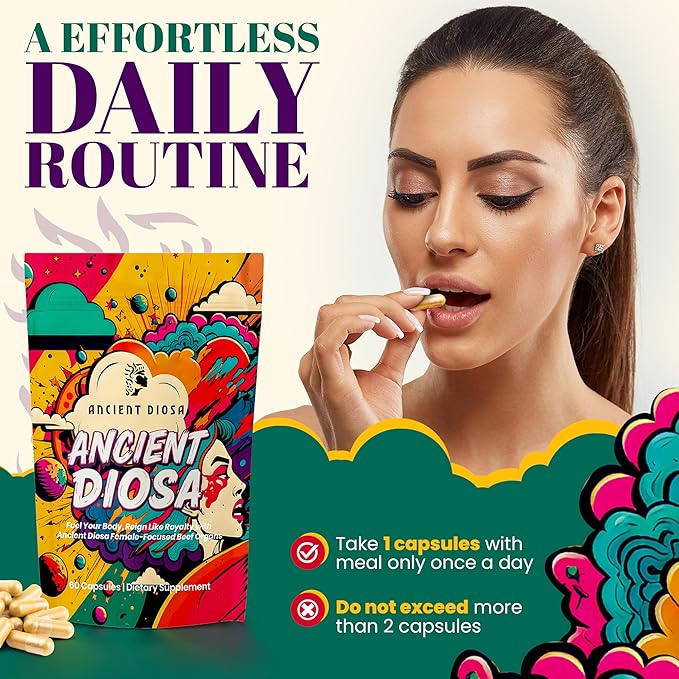 Grass Fed Beef Liver Capsules - Female-Focused Organ Supplement with Liver, Heart, Ovary & Uterus - Supports Hormone Balance & Vitality, Whole Body Wellness - 60 Capsules