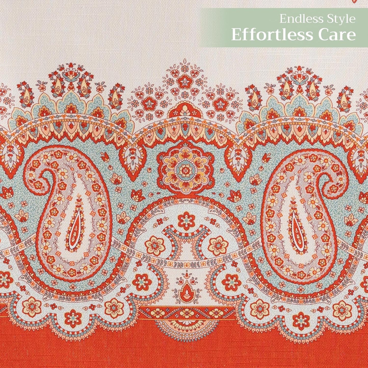 Maison d' Hermine Table Runner 100% Cotton Double Layer Table Runners 72 inches Long for Thanksgiving Christmas Decorations Home Kitchen Dining Party Wedding (Cachemire, 14.5" x 72")