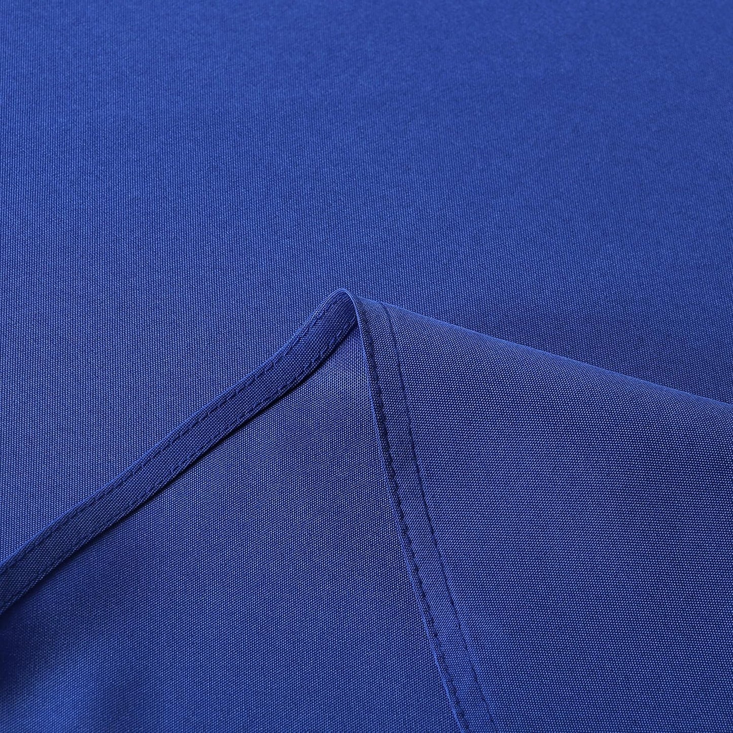 sancua Round Tablecloth - 60 Inch - Water Resistant Spill Proof Washable Polyester Table Cloth Decorative Fabric Table Cover for Dining Tables, Buffet Parties and Camping, Blue