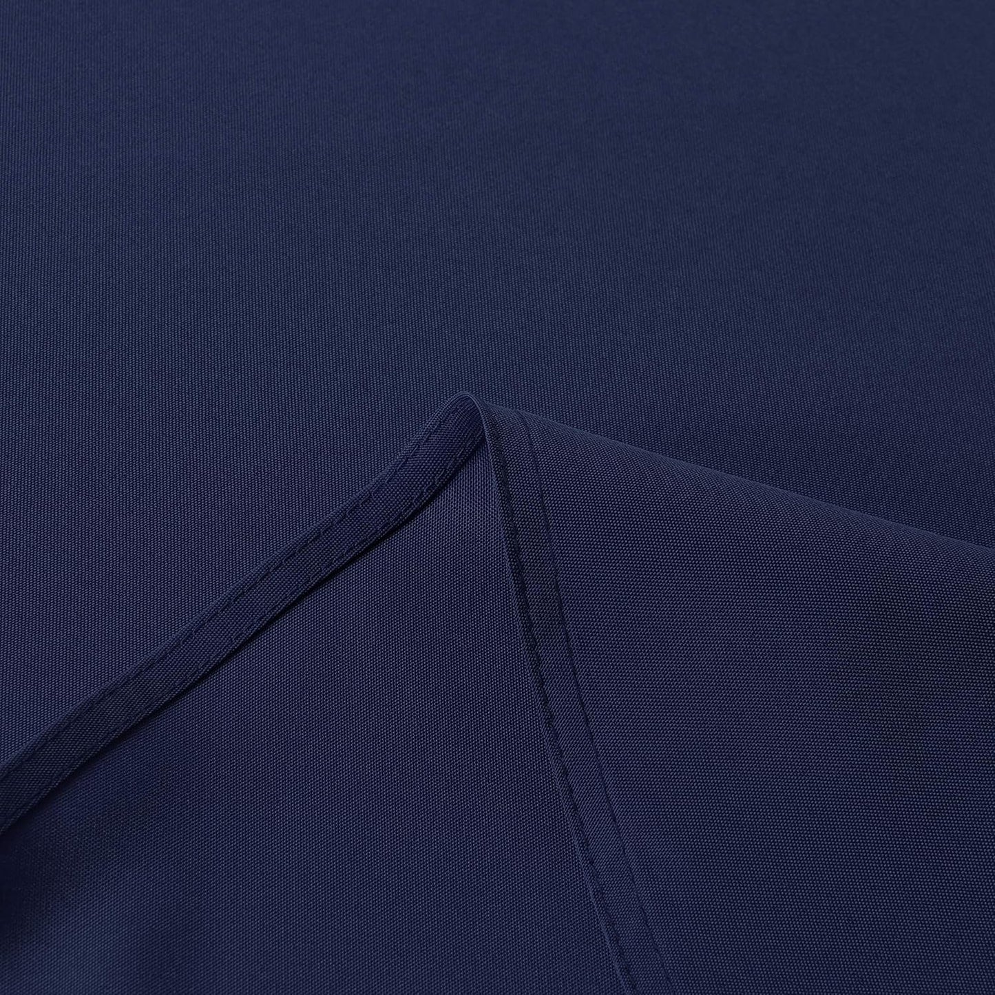 sancua Round Tablecloth - 108 Inch - Water Resistant Spill Proof Washable Polyester Table Cloth Decorative Fabric Table Cover for Dining Tables, Buffet Parties and Camping, Navy