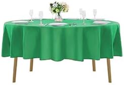 Cupuamon 70 inch Round Tablecloth Washable Polyester Table Cloth Decorative Table Cover for Wedding Party Dining Banquet（70 inch,Emerald）