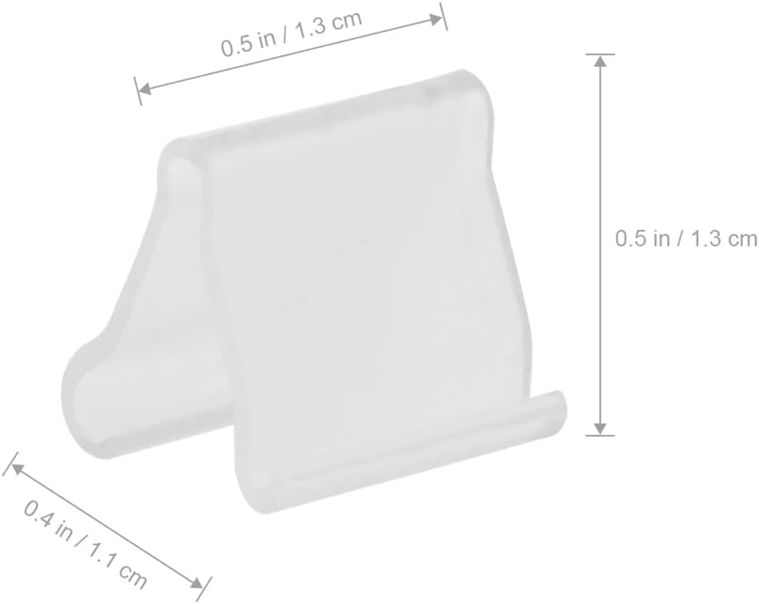 100Pcs Transparent Balloon V-shaped Clip Wedding Balloon Clip Creative Plastic V-Shaped Wedding Event Party Halloween Sealed Decorations