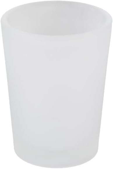 WGV Frosted Tea Light Votive Candle Holder 2.2x2.75, Tiny Utility Cylinder Glass Vase, Small Planter Terrarium for Home Accent Decor, 1 Pc