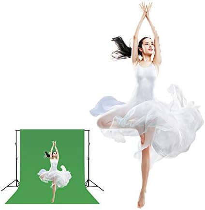 Green Screen Backdrop 10x12ft Photo Backdrop Chromakey Muslin Portrait Green Backdrop for PS Keying/Video Creation/Studio Portrait Shoots
