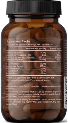 More. Longevity & Wellbeing Liver Detox Blend – Potent Extract-Based Formula with antioxidants and Amino acids for Liver and Digestive Support. Third-Party Tested. Made in The USA. 60 Capsules.