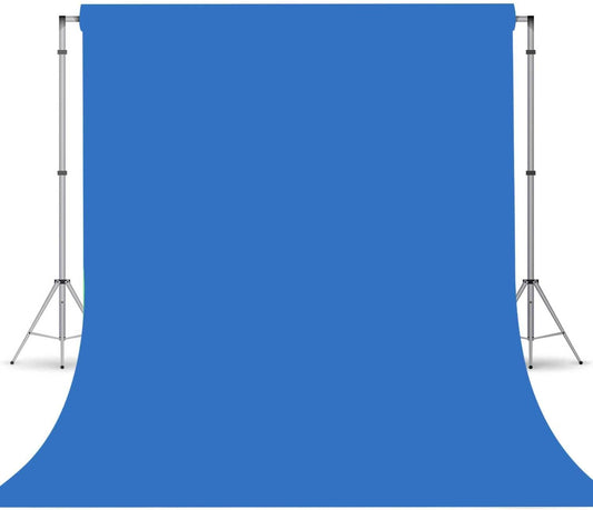 Royal Blue Backdrop, Photo Booth Portrait Photography Backdrops, Studio Blue Screen Backdrop for Photoshoot Streaming Video Shooting, Photo Backdrop 6x9ft