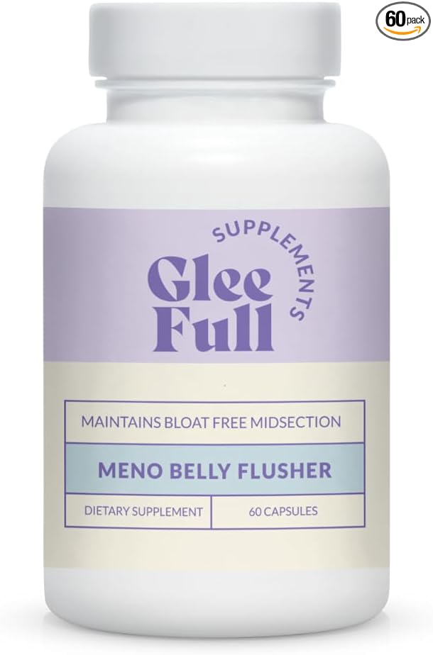 GleeFull Meno Belly Flusher - Menopause Supplements for Women - Hormone Balance for Weight Loss - Supports Digestion to Maintain Healthy Metabolism