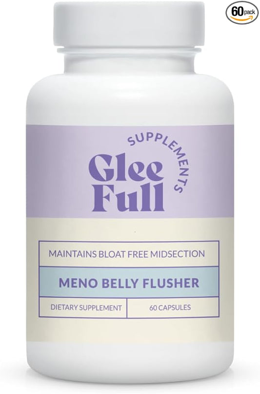 GleeFull Meno Belly Flusher - Menopause Supplements for Women - Hormone Balance for Weight Loss - Supports Digestion to Maintain Healthy Metabolism