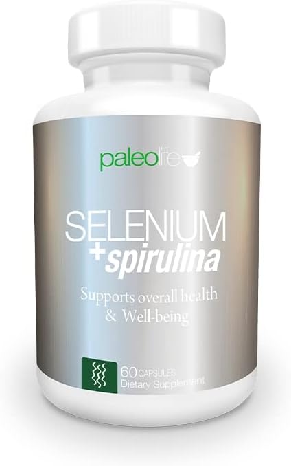 Boost Concentration, Memory and Energy with Premium Selenium + Spirulina - Premium Antioxidant Supplement for Brain Function - 120 Day Supply (120 Capsules) - (2-Pack)