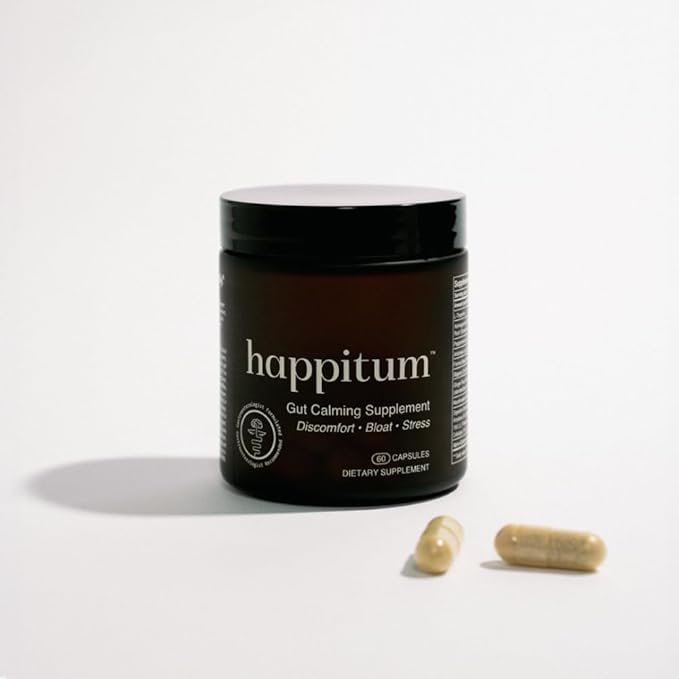 Happitum™: Physician Formulated & Physician Recommended Gut Calming Supplement for Discomfort, Bloating, and Stress