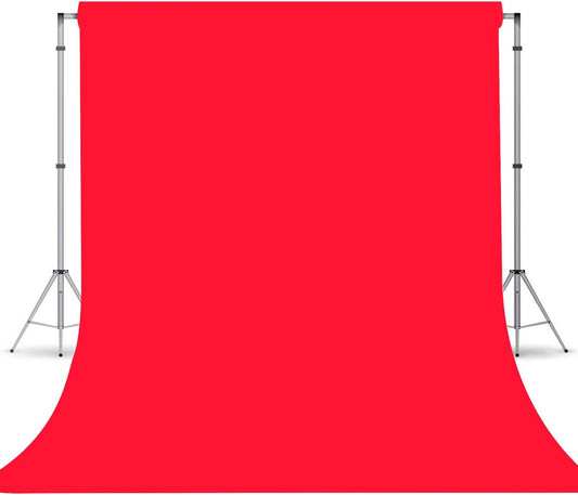 Red Photography Backdrop for Photoshoot, Photo Backdrop Curtain, Red Backdrops for Party Portrait Photoshoots Video Studio 6FTx9FT