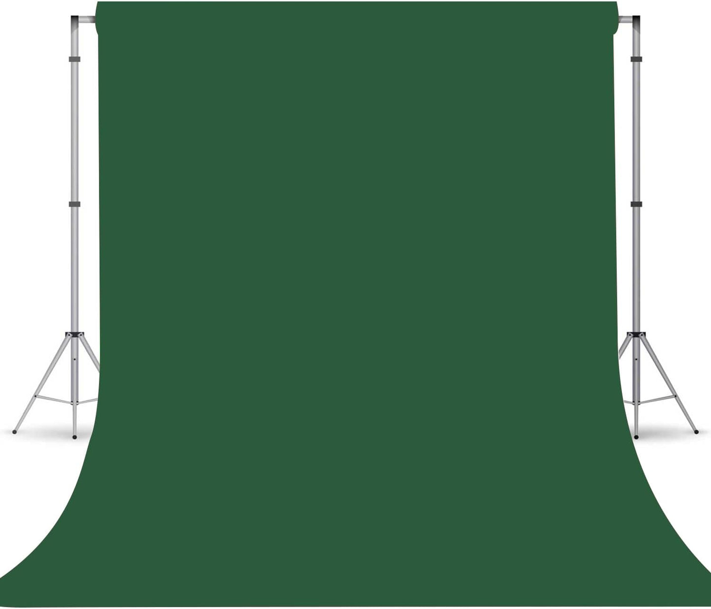 Dark Green Photography Backdrop for Photoshoot, Photo Backdrop Curtain, Perfect Dark Green Backdrops for Party Portrait Photoshoots Video Studio 10FTx10FT