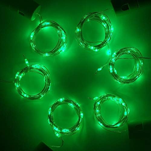 Wine Bottle Lights with Cork, Battery Operated 20 LED Cork Shape Silver Wire Colorful Fairy Mini String Lights(No Bottles) for DIY, Party, Decor, Christmas, Halloween,Wedding (3, Green)