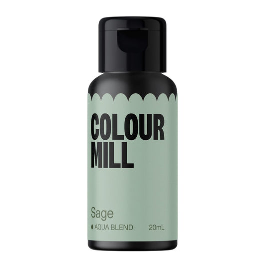 Colour Mill Aqua Blend Water-Based Food Coloring, 20 Milliliters Sage