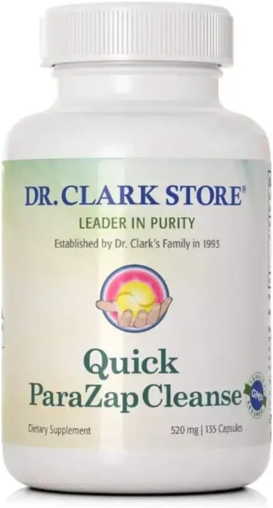 Dr Clark Store para-Zap – 520mg, 135 Capsules, Supports Digestive Health & Gut Balance