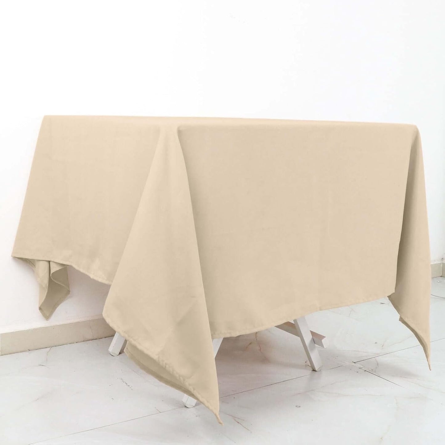 Efavormart 70" Square Linens Nude Wholesale Linens Polyester Square Linen Tablecloth for Wedding Banquet Party Restaurant
