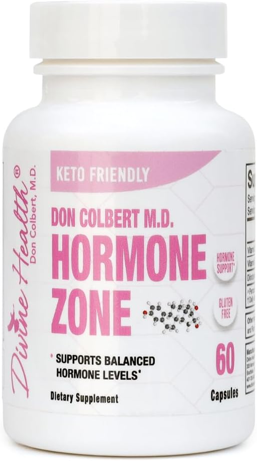 Divine Health's Hormone Zone |150mg of DIM | 100mcg of Vitamin K2 | 1000IU of Vitamin D3 | 60 Day Supply | 60 Capsules |