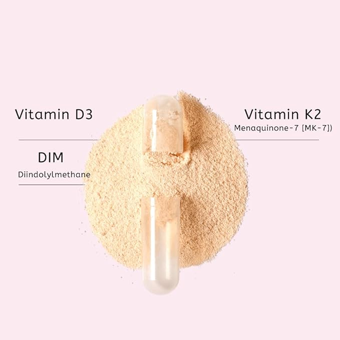 Divine Health's Hormone Zone |150mg of DIM | 100mcg of Vitamin K2 | 1000IU of Vitamin D3 | 60 Day Supply | 60 Capsules |