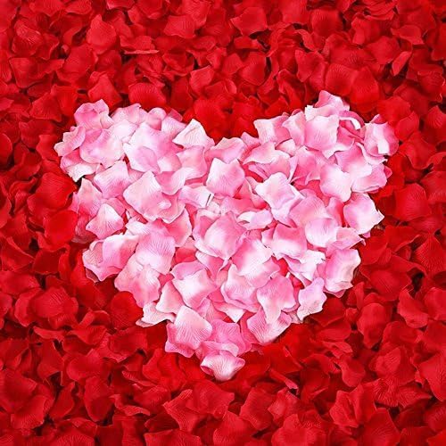 OCHARZY 3000 Fake Rose Petals for Wedding & Events - Silk Flower Rose Petals, Romantic Night Set, Engagement Decorations, Valentine's Day Party Decor