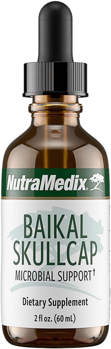 NutraMedix Baikal Skullcap Tincture - Daily Skullcap Supplement for Heart Health + Immune Support - May Promote a Wide Range of Microbial Support (2 oz)