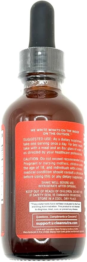 Clean Nutra Cayenne Pepper Drops Supplement Liquid + Hawthorn Berry, Vitamin D3 K2 Beet Root Powder, Ceylon Cinnamon, Turmeric Curcumin, Organic Panax Ginseng, Berberine Extract 1 Pack