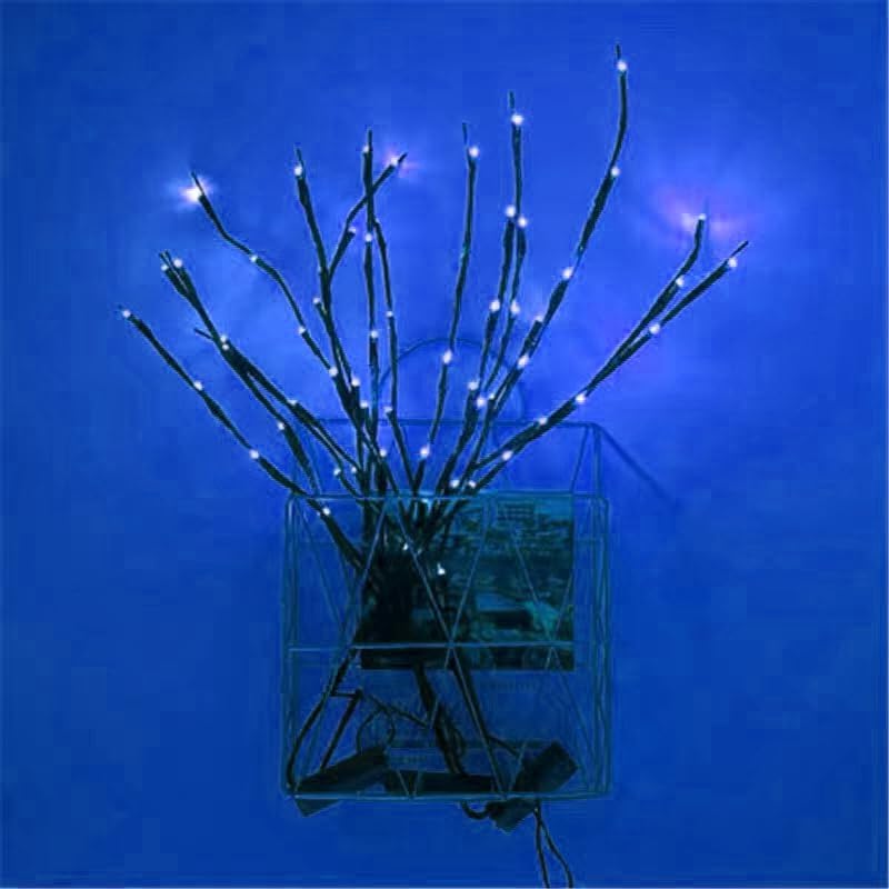 MENCH Branch Lights,3 Pcs Twig Light USB&Battery Powered 8 Flashing Modes by Remote Control.Branch Lights for Indoor, Light Up Decorations for Halloween Day and Christmas,Blue