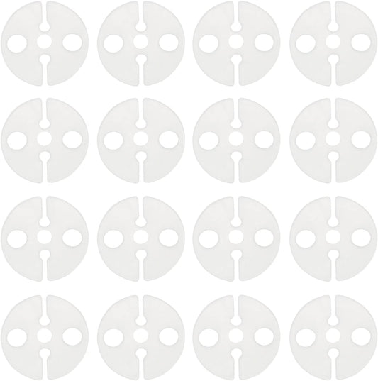 Balloon Clips DGBRSM 50pcs White Round Plastic Balloon Clips Wedding Party Christmas Birthday Accessories for Quick Knotting (23x2mm)