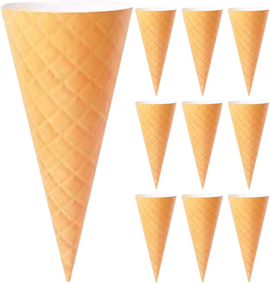 LUOZZY 10PCS Ice Cream Cone Flower Bouquet Wrapping Paper Petal Cones For Special Occasions 48x35cm Floral Arrangement Material For Pretty Bouquets