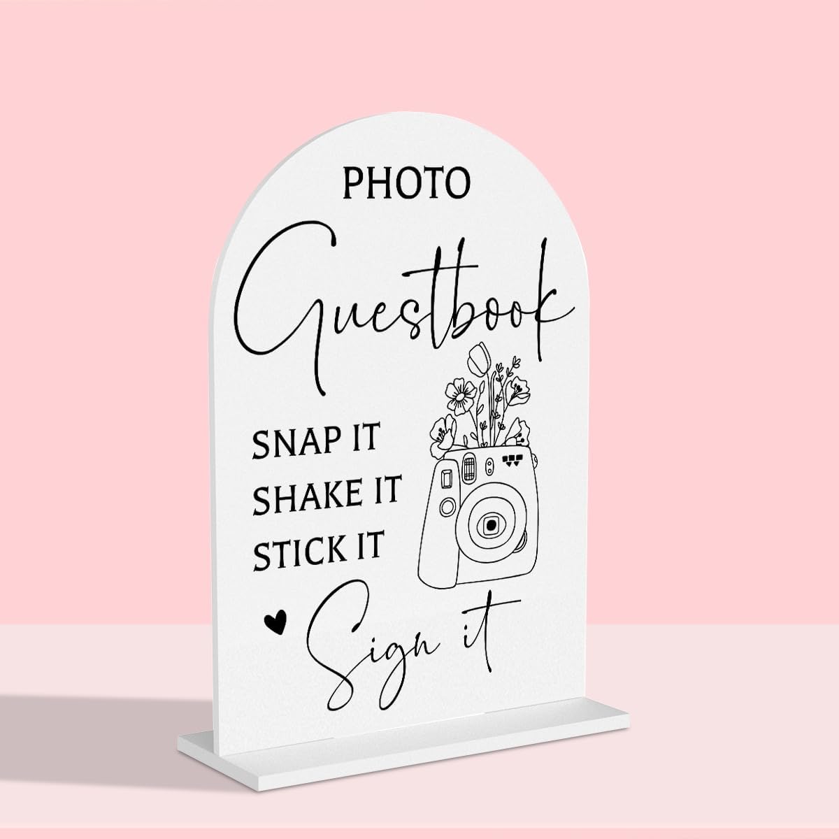 Guest Book Wedding Reception, Wedding Signs White Acrylic Table Sign for Marriage Parties Anniversaries Reception Cafe Hotel Party Bar Business Event