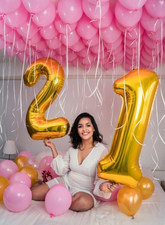 Gold Jumbo Helium Number 11 Balloon 40 Inch, Giant Foil Golden Number 11 Birthday Balloons, Large Numbers 11 Eleven, Party Celebration Supplies Decorations