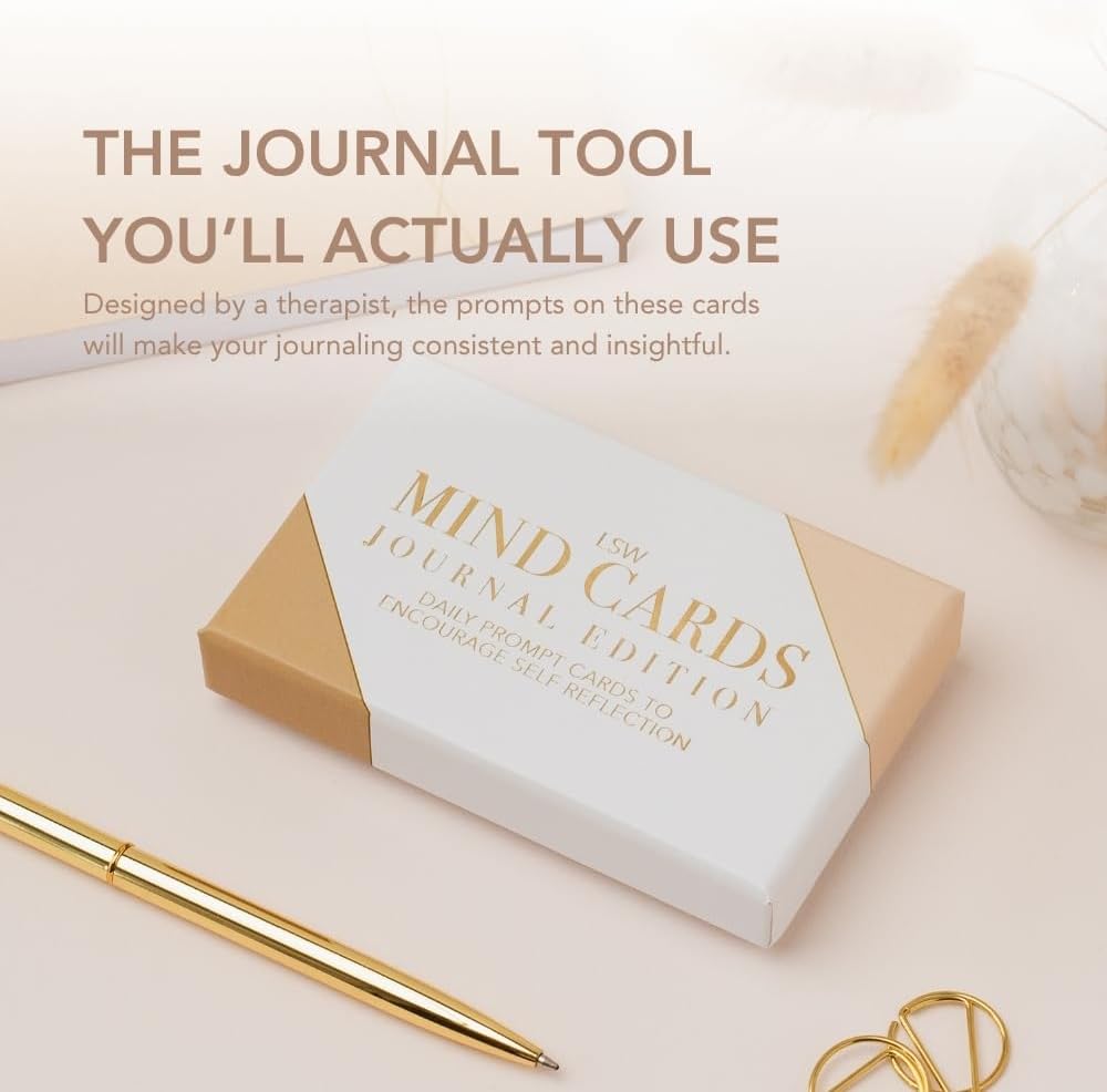 Mind Cards Journal Edition 45 Journal Prompts for Self-Discovery, Creativity, and Insightful Reflection for Men and Women