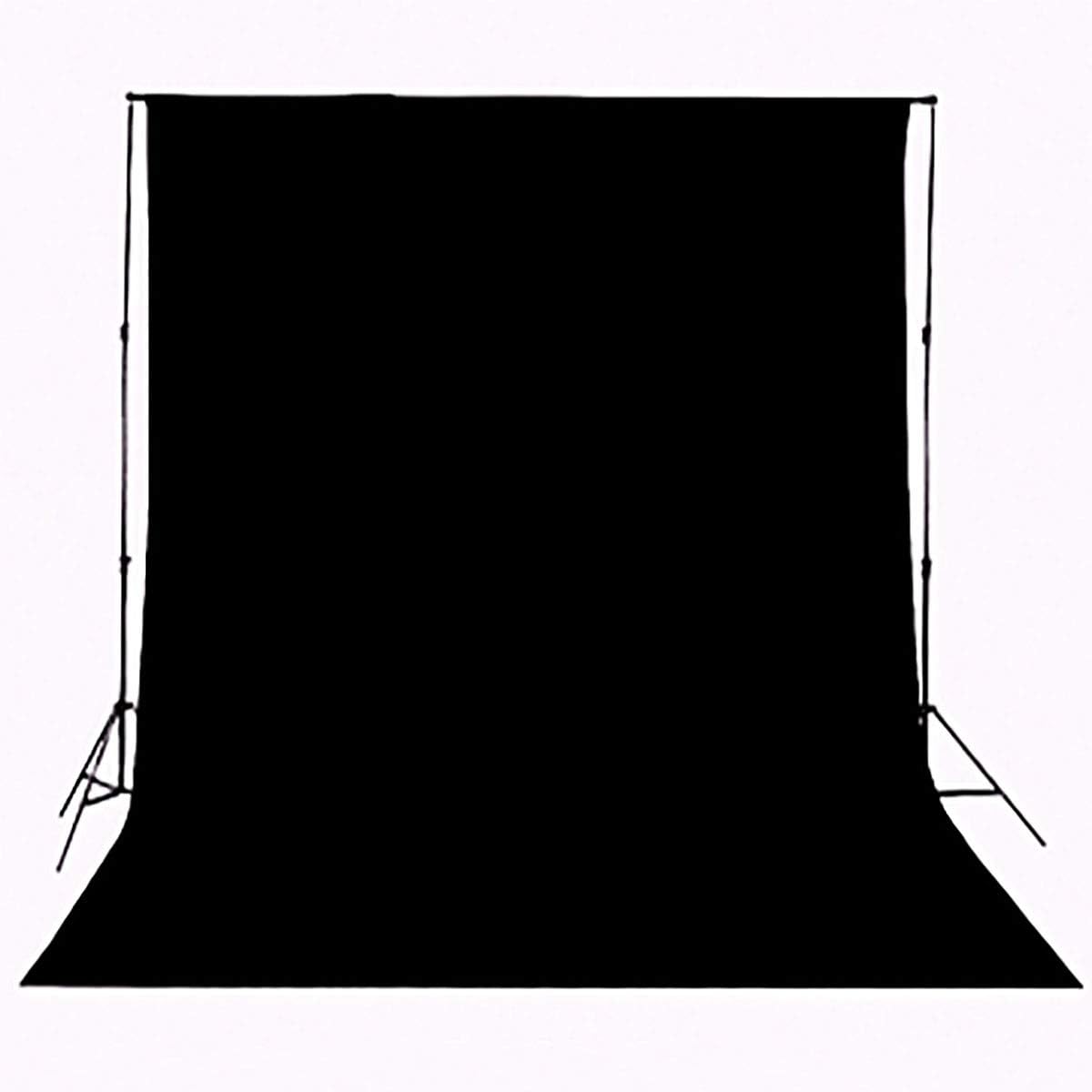 Black Backdrop for Photography Portrait Background Screen for Photo Backdrop Video Photography Studio (10x20ft, Black)