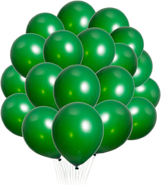 300 pack Green Balloons 12 Inch Dark green Latex Balloon Bulk for Party Supplies and Decorations