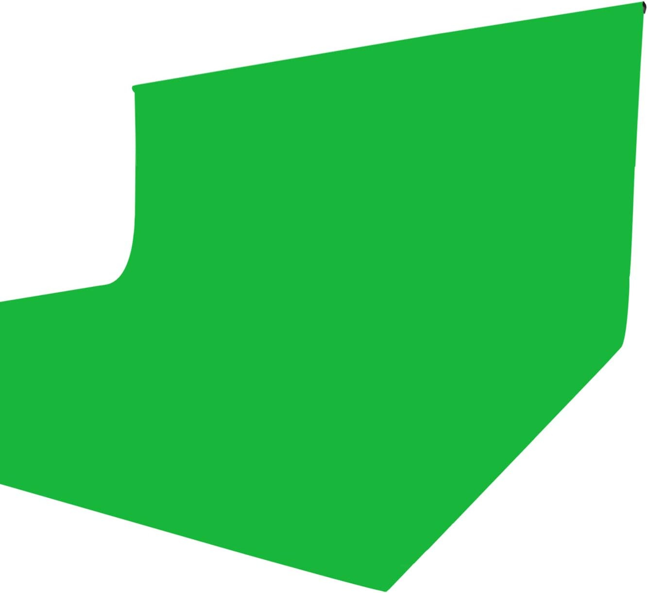 ISSUNTEX 5X7 ft Background Muslin Backdrop, Photo Studio, Collapsible High Density Screen for Video Photography and Television-Green