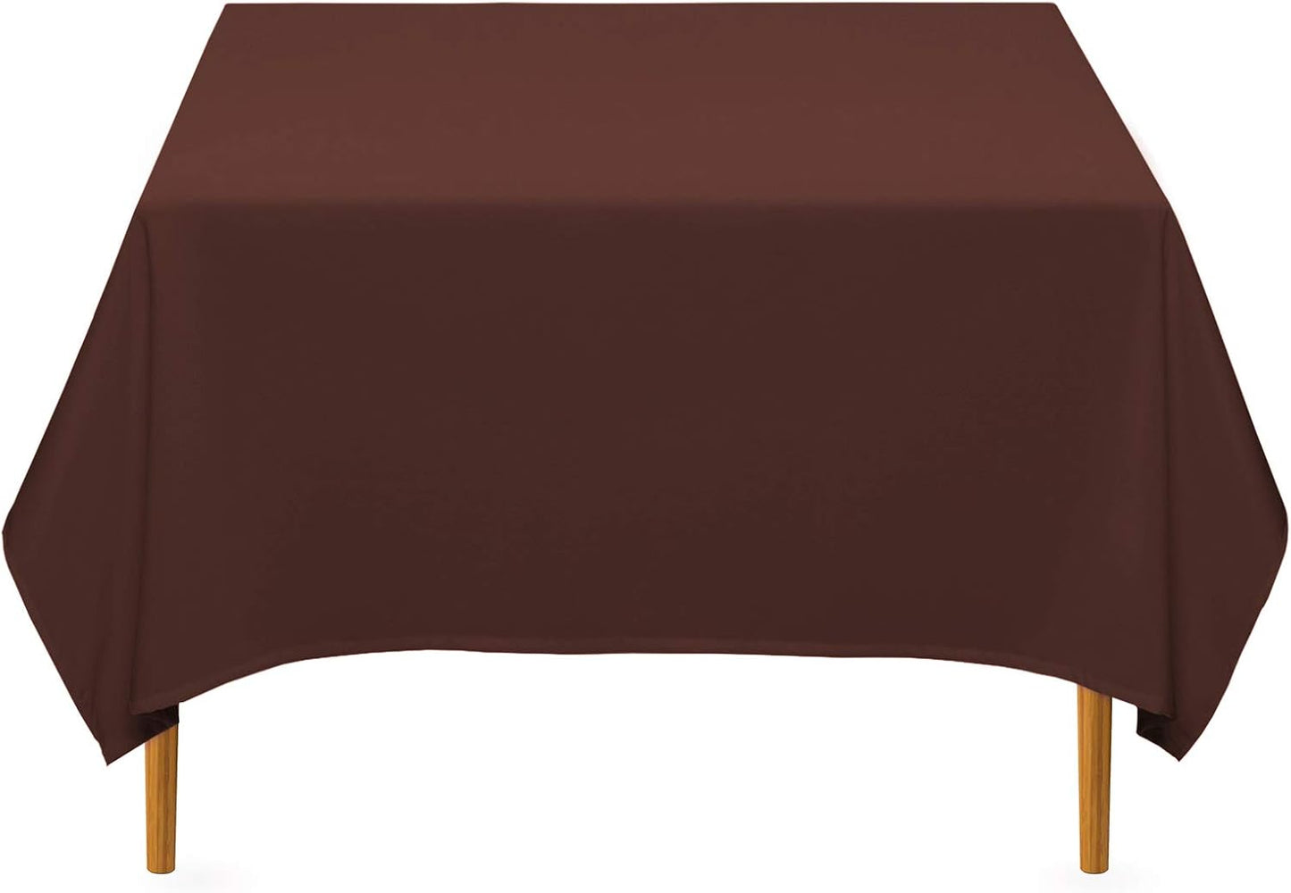 Lann's Linens - 10 Premium 70" Square Tablecloths for Wedding/Banquet/Restaurant - Polyester Fabric Table Cloth - Chocolate Brown