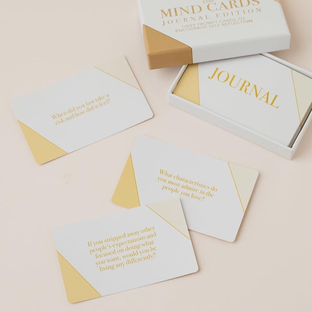 Mind Cards Journal Edition 45 Journal Prompts for Self-Discovery, Creativity, and Insightful Reflection for Men and Women