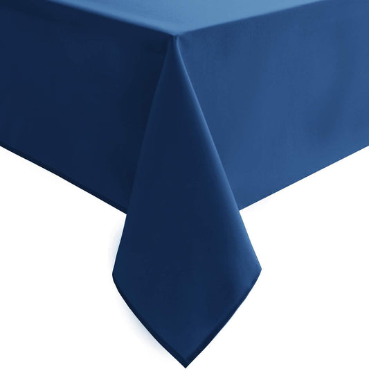 Hiasan Table Cloth Rectangle - Waterproof and Washable Fabric Tablecloth for Dining Room Kitchen and Outdoor Use, Royal Blue, 60 x 140 Inch