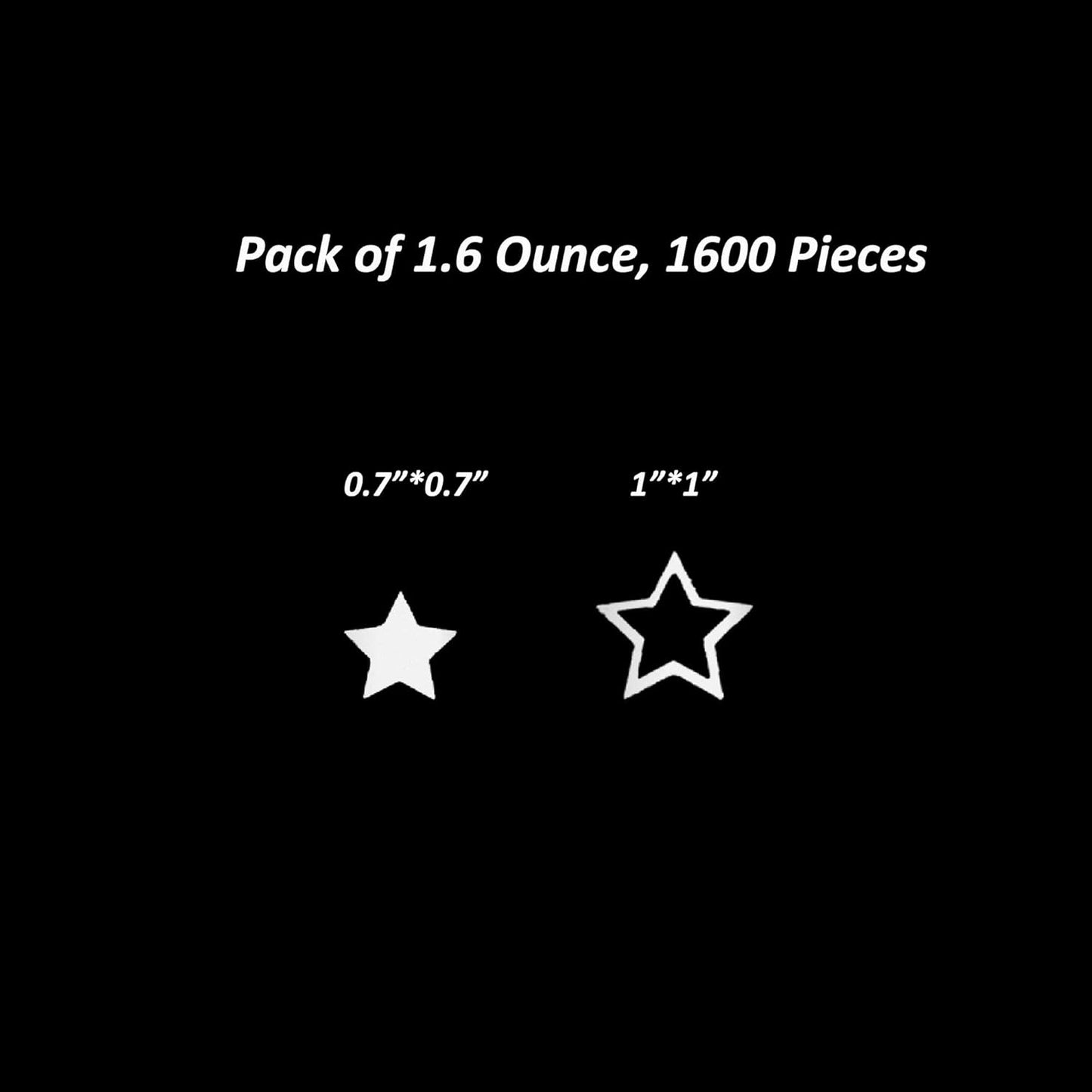 Confetti Star Sequins Table Confetti Metallic Foil Sprinkles or DIY Birthday Wedding Engagemetn Christamas New Year Theme Party Celebrations Favor Party Supplies(Silver,2 SIZE)