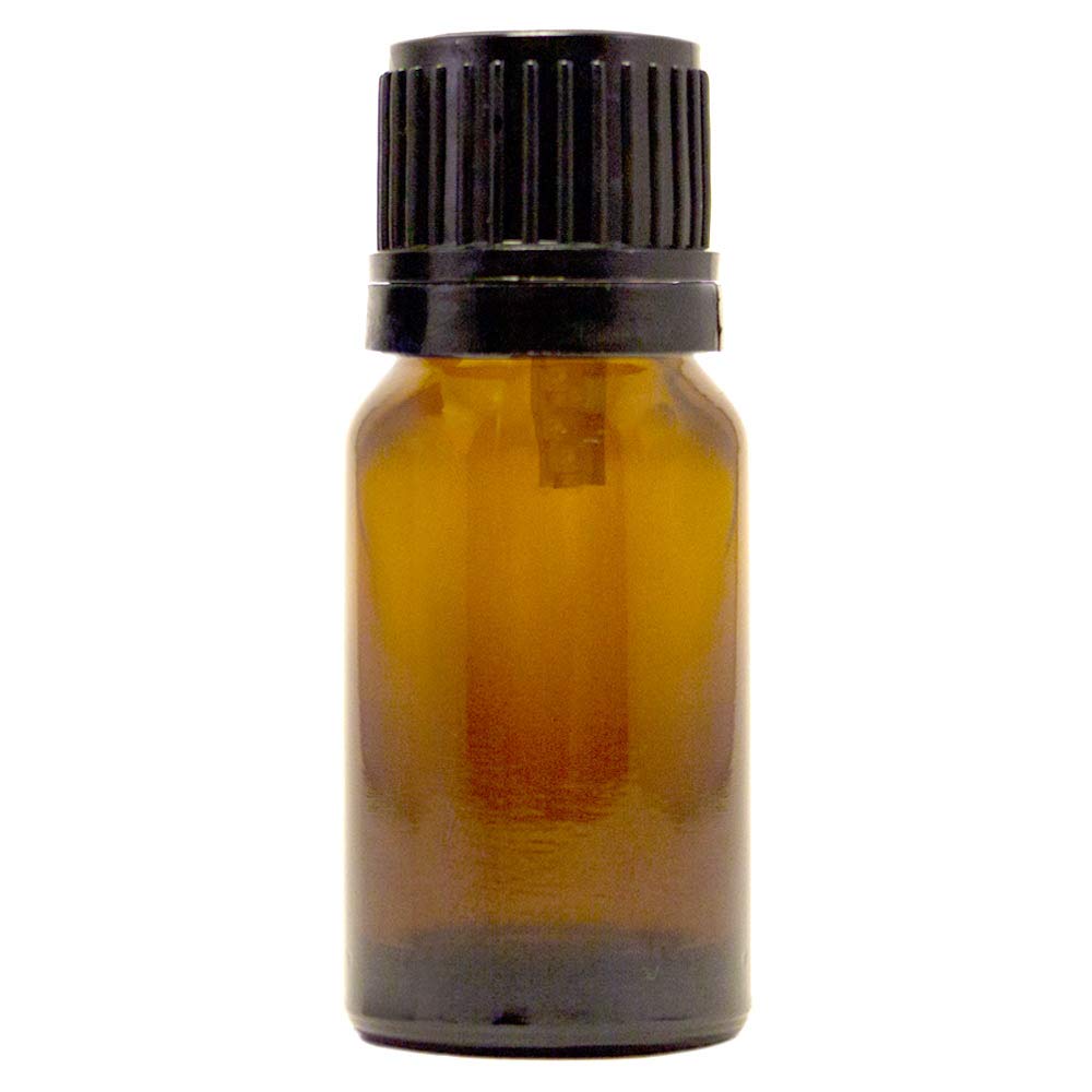 10 ml (1/3 fl oz) Amber Glass Bottle with Euro Dropper (6 Pack)