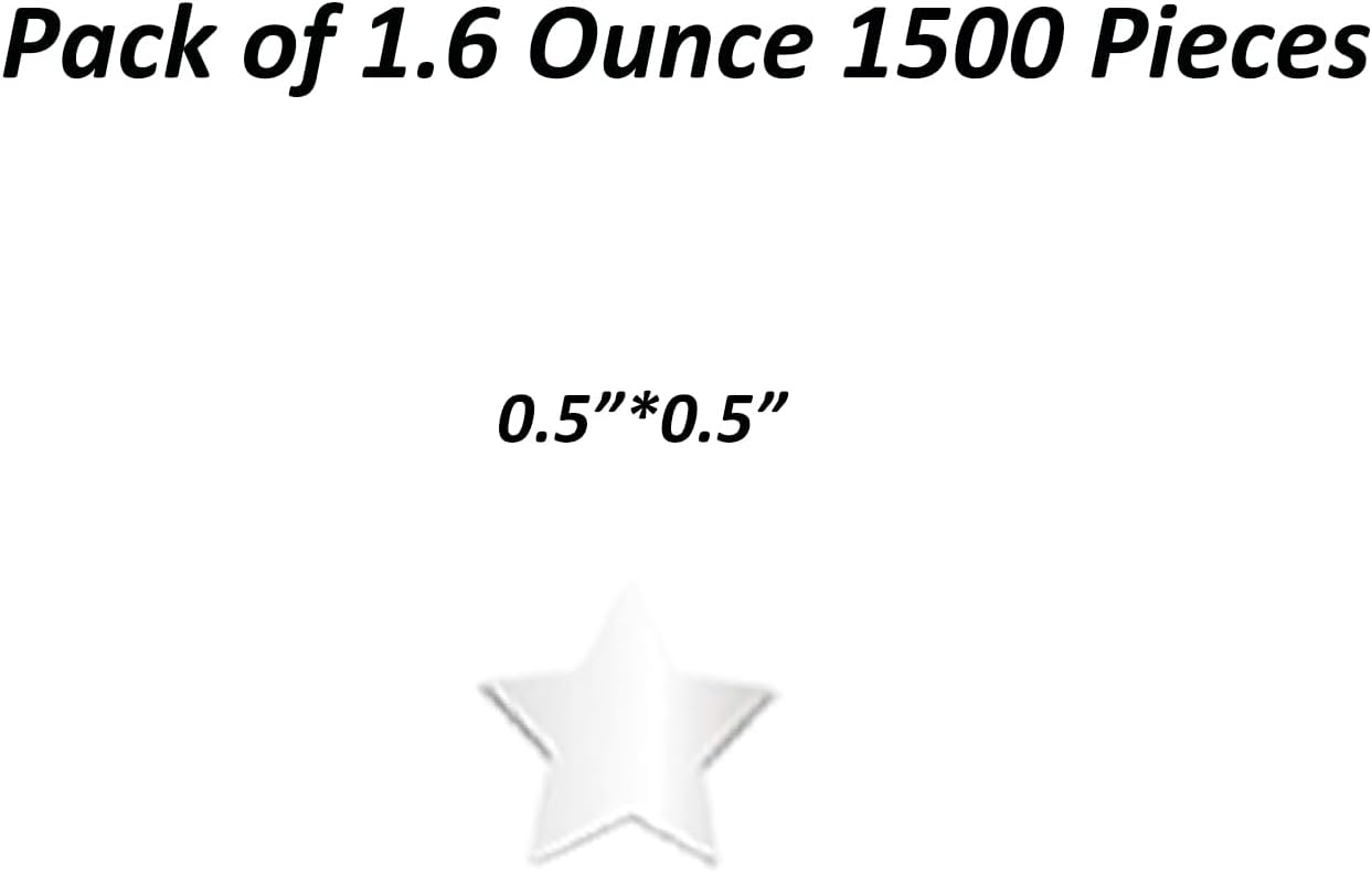 Confetti Star Confetti Table Glitter Sequins for Wedding Birthday Festival Engagemetn Christamas New Year Theme Party Celebrations Favor Party Supplies（Star Silver)