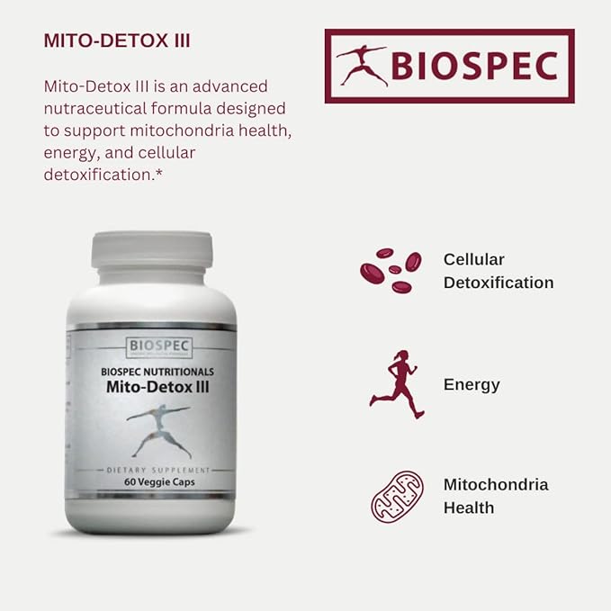 Mito-Detox III – N-Acetyl Cysteine (NAC), Acetyl L-Carnitine, Alpha Lipoic Acid (ALA), Co-Q-10