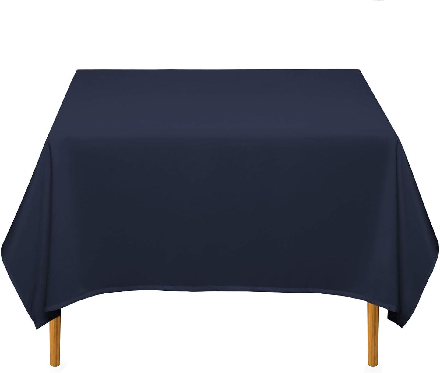 Lann's Linens - 70" Square Premium Tablecloth for Wedding/Banquet/Restaurant - Polyester Fabric Table Cloth - Navy Blue