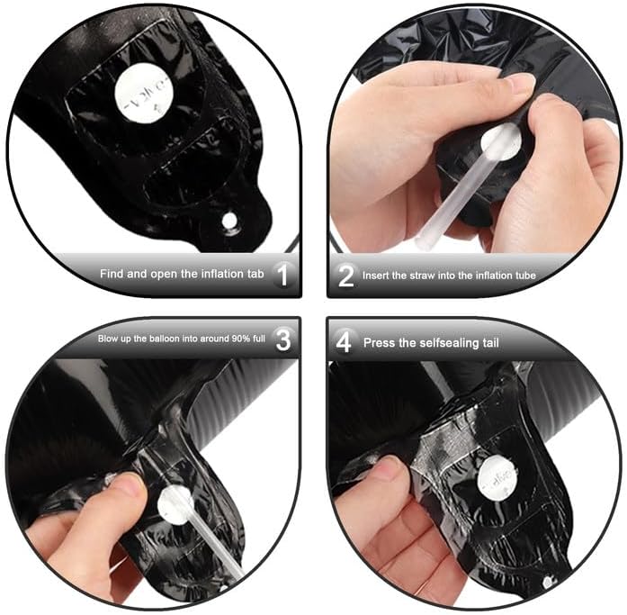 Black Number 18 Balloon - 40 Inch, Birthday Party Decorations, Anniversary & Graduation Supplies