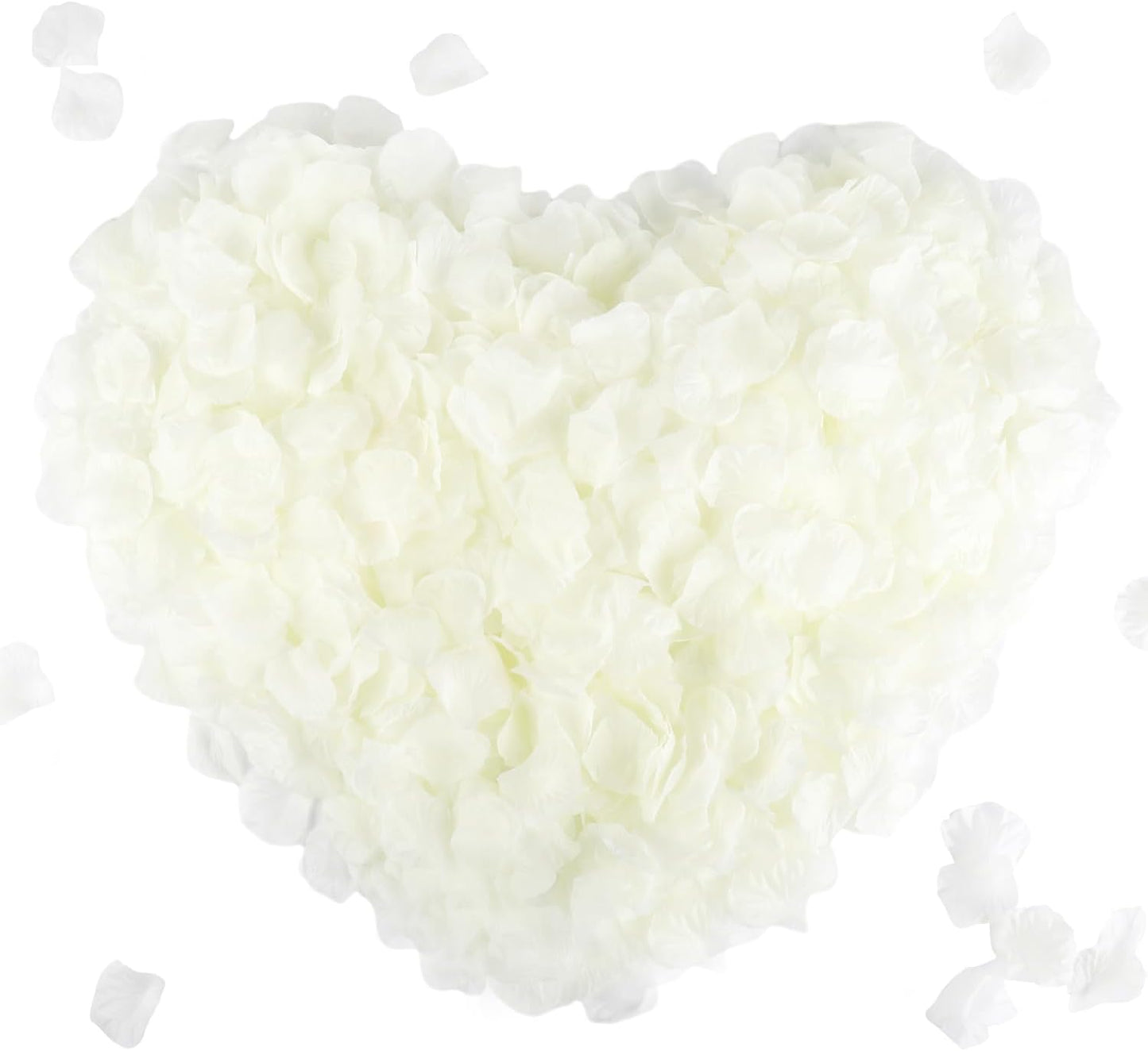 CODE FLORIST 2200 PCS Silk Flower Rose Petals for Wedding Decorations (Ivory)