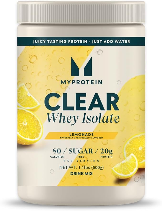 Myprotein Clear Whey Protein Powder Bundle – Lemonade & Dragonfruit Flavors – Fruity, Fast-Digesting Whey Isolate – Post Workout Recovery Drink – Low Sugar, High Protein