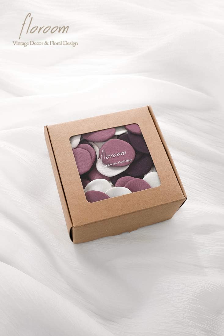 Floroom 300pcs Rose Petals Plum Fake Faux Silk Flower Petals for Wedding Flower Girl Basket Aisle Runner Scatter Dinner Table Centerpieces Party Confetti Bridal Shower Romantic Night Favors Decoration