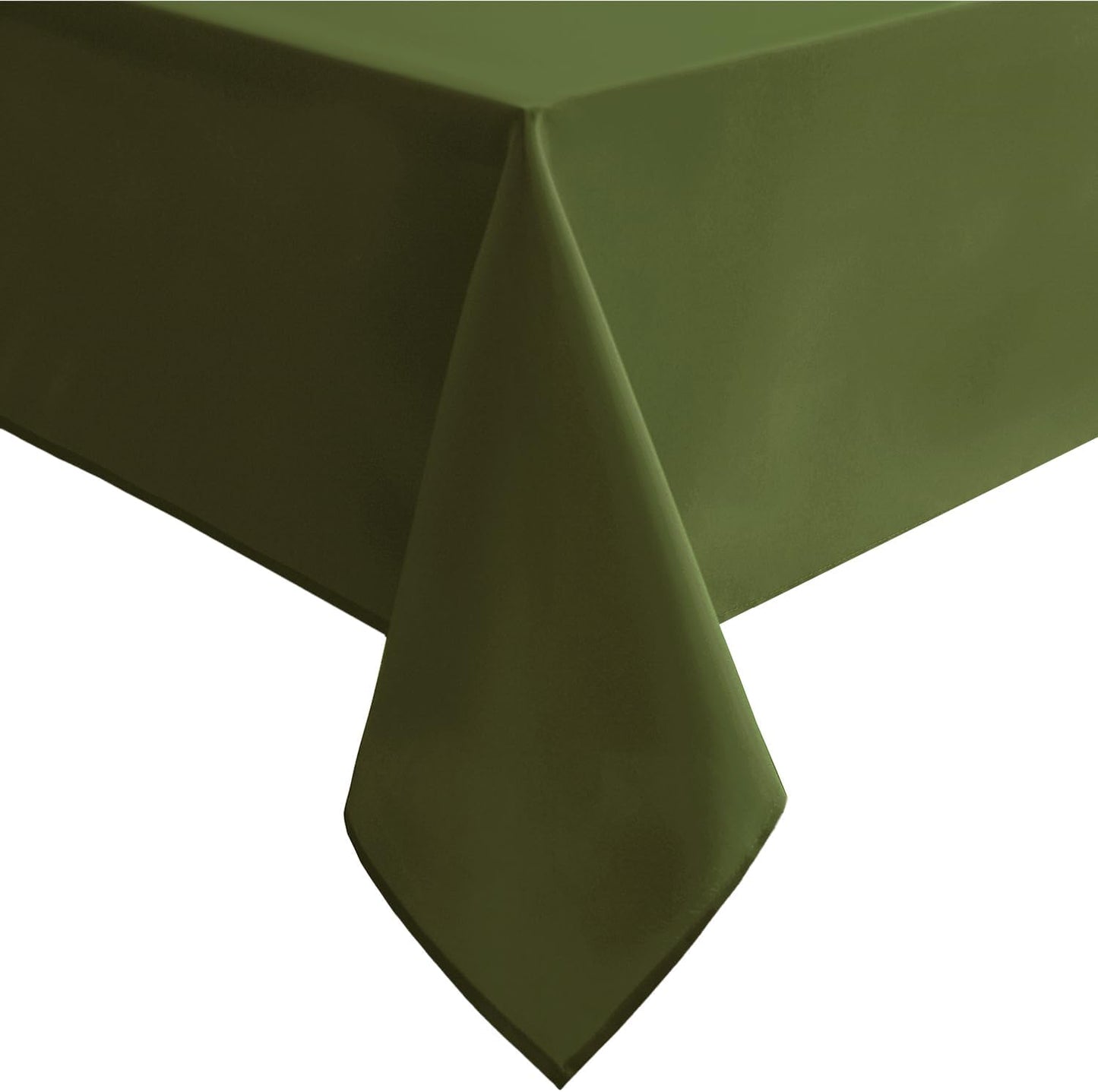 Hiasan Olive Green Tablecloth for Square Tables - Waterproof and Spillproof Washable Fabric Table Cloth for Dining Room Kitchen Party, 40 x 40 Inch