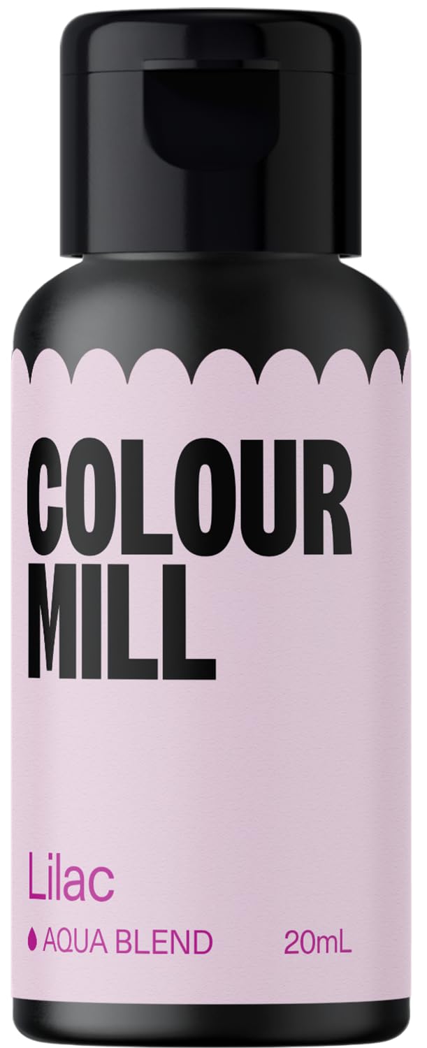 Colour Mill Aqua Blend Water-Based Food Coloring, 20 Milliliters Lilac